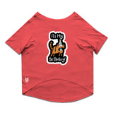 Ruse / Poppy Red Ruse Basic Crew Neck 'It's My Birthday!' Printed Half Sleeves Dog Tee16