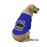 Ruse XXS / Royal "It's My Birthday Bitches" Printed Dog Technical Jacket