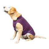 Ruse / Scottish Check and Blue / reversible-dog-jacket