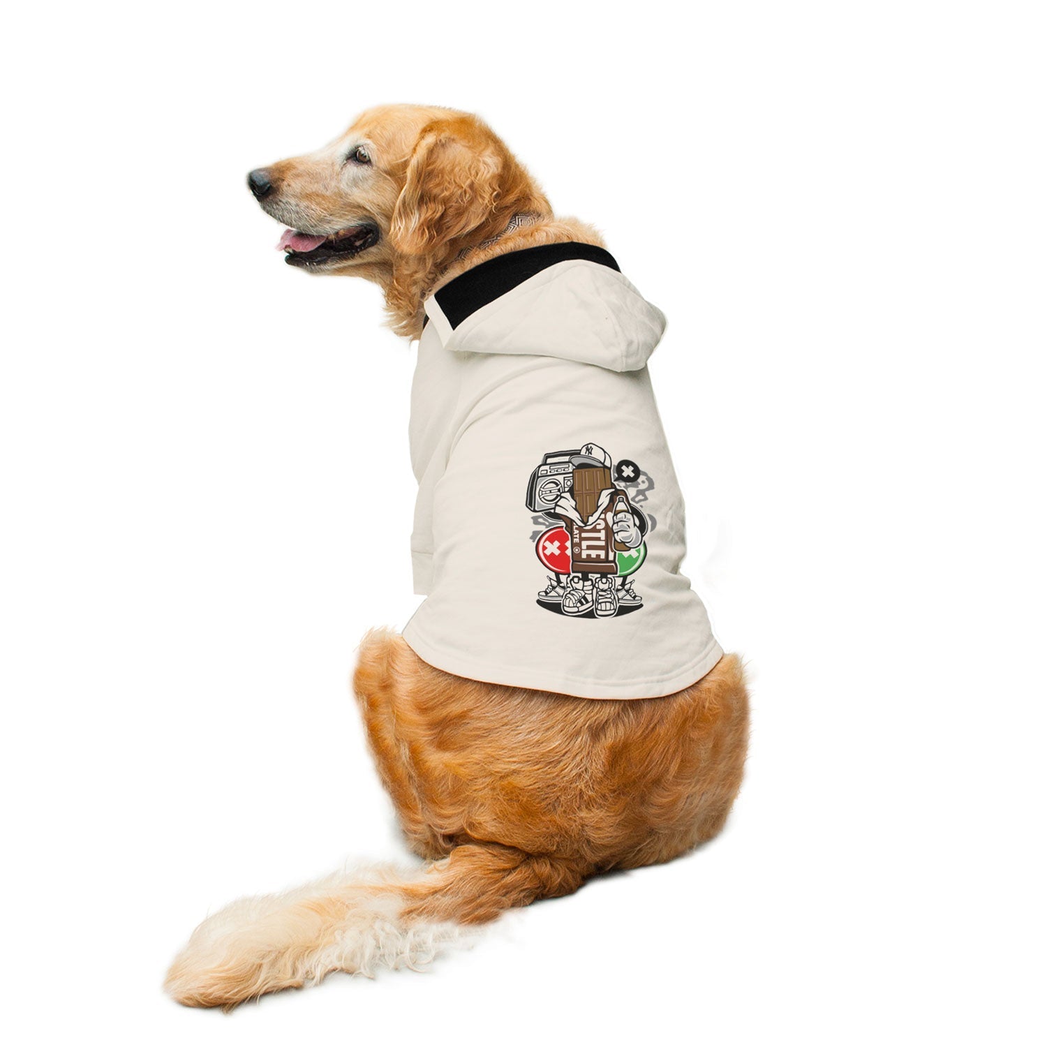 Ruse / White / chocolate-squad-dog-hoodie
