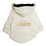 Ruse XXS / White/Golden "Backup Security" Foil Edition Dog Hoodie Jacket