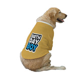 Ruse XXS / Yellow "Birthday Boy-2"Printed Dog Technical Jacket