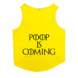 Ruse / Yellow / poop-is-coming-dog-tee