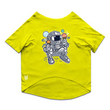 Ruse / Yellow Ruse Basic Crew Neck 'Astronaut Ice Cream' Printed Half Sleeves Dog Tee10