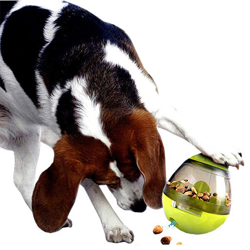 Pet Dog Active Tumbler Food Feeder Dispensing Roller Toy Puzzle Treat Ball  Toys